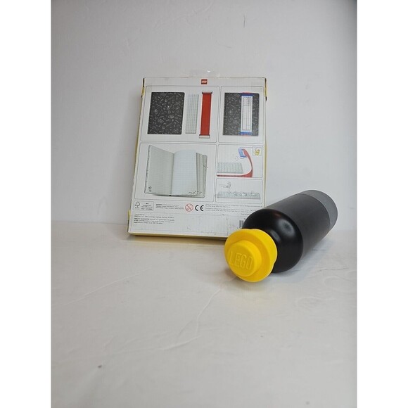 Lego Stationery Journal  Hardback w/ Building Band & Lego Water Bottle SET NEW - Picture 6 of 16